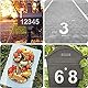6inch 0 bis 9 große Zahl Schablonen Set, Wiederverwendbare Plastik Curb Address Nummer Stencils Straßenschild Digitale Vorlagen zum Malen von DIY Mailbox Straße Parkplatz Tür Trucks Malerei Schablone