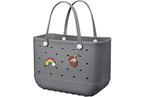 Rubber Beach Bag with Tote and Zipper Handbag for Women