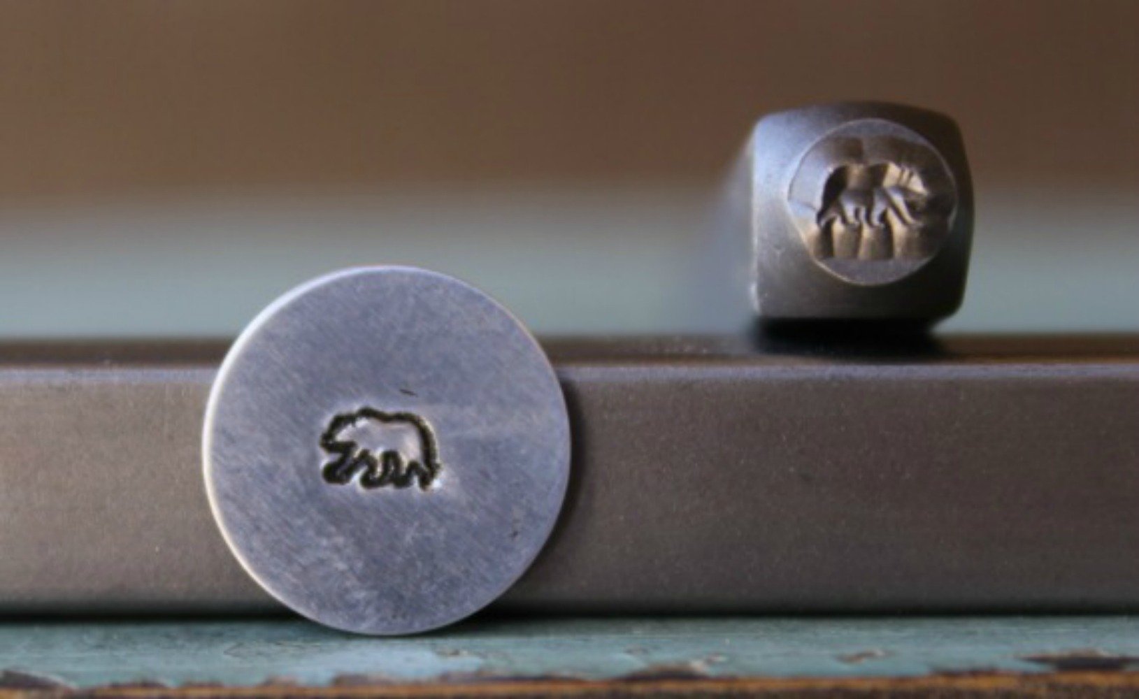 4mm Baby Grizzly Bear Metal Punch Design Stamp - Supply Guy - CH-174