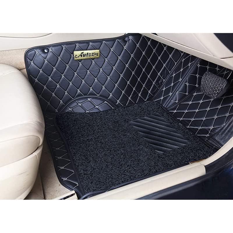 Image of 7D Car Floor Mat for Skoda Rapid | Full Black
