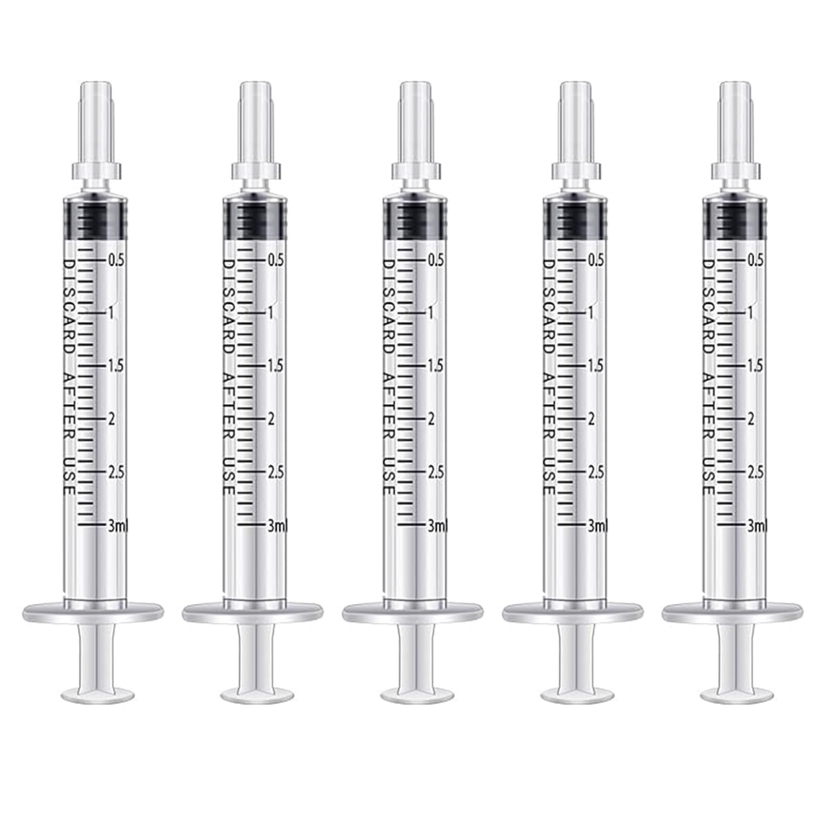 50 Sets Colostrum Syringes,3mL Colostrum Collector Kits Include 50PC 3ml Sterile Syringe with Cap, Sticker, Clear ziplock Bag and a Measuring Cup