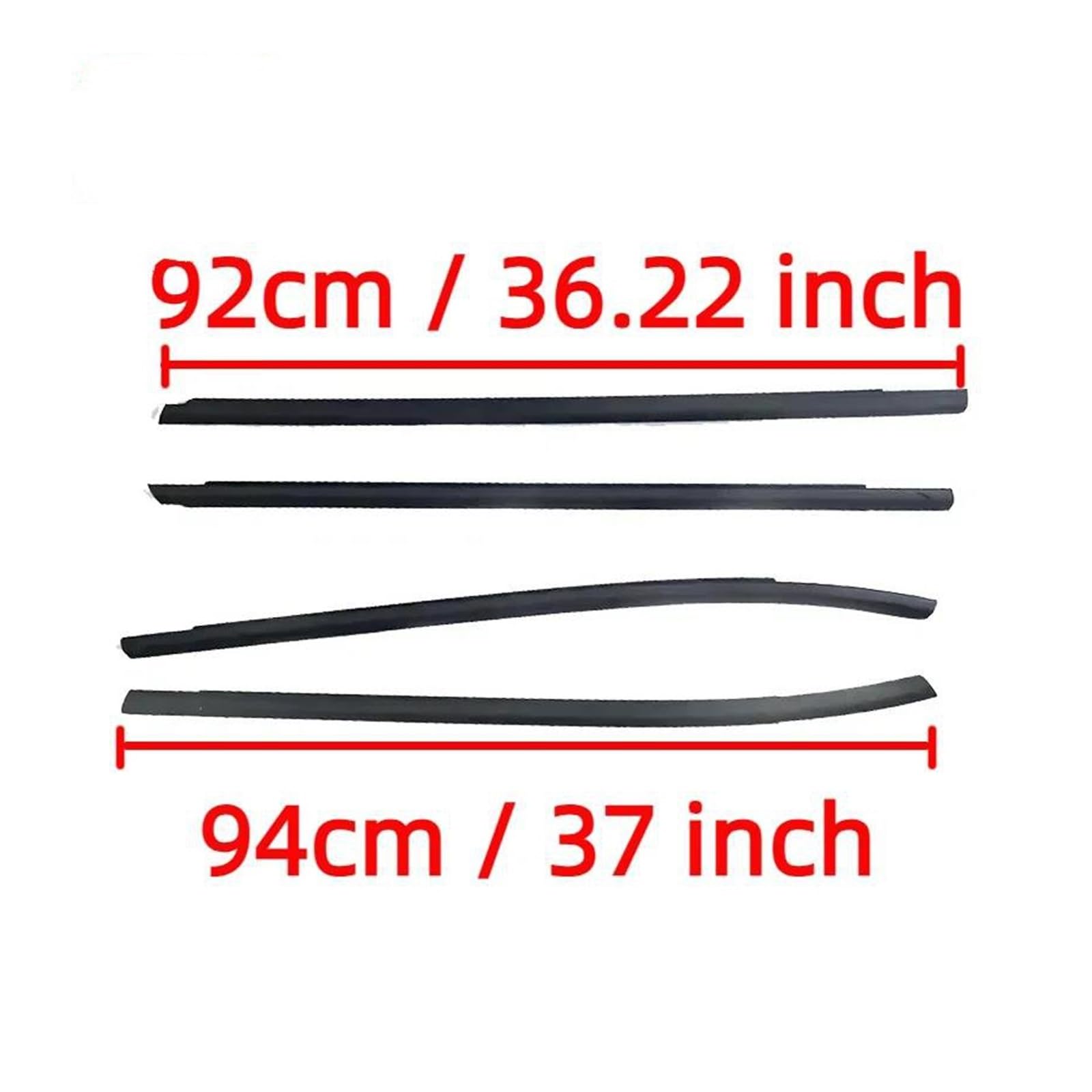 Guarnizioni per finestrini Auto Hyundai Tucson IX35 2010-2015 Hatchback, 4 Pezzi, Gomma per Porte Esterne.