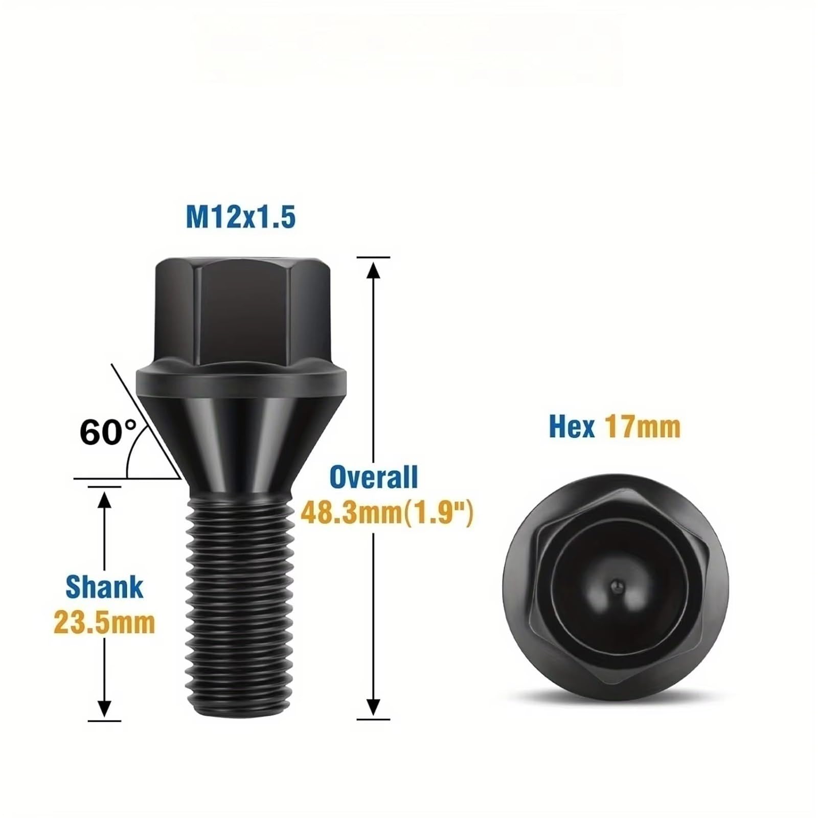 Bulloni ruota auto Compatibile Con BMW Per 8 Series E31 1988 1989 1990 1991 1992 1993 1994 1995 1996 1997 1998 20 Pezzi Dadi Esagonali Di Ricambio Per Cerchi In Lega