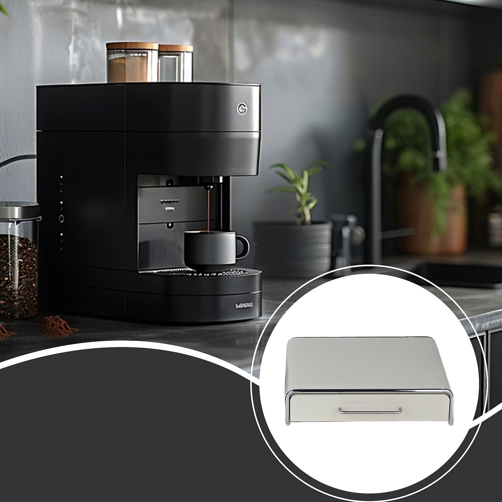 Cajón para cápsulas de café, dispensador de cápsulas, contenedor de almacenamiento debajo de para tiendas, hogares y restaurantes, Beige 45cmx42cmx11cm