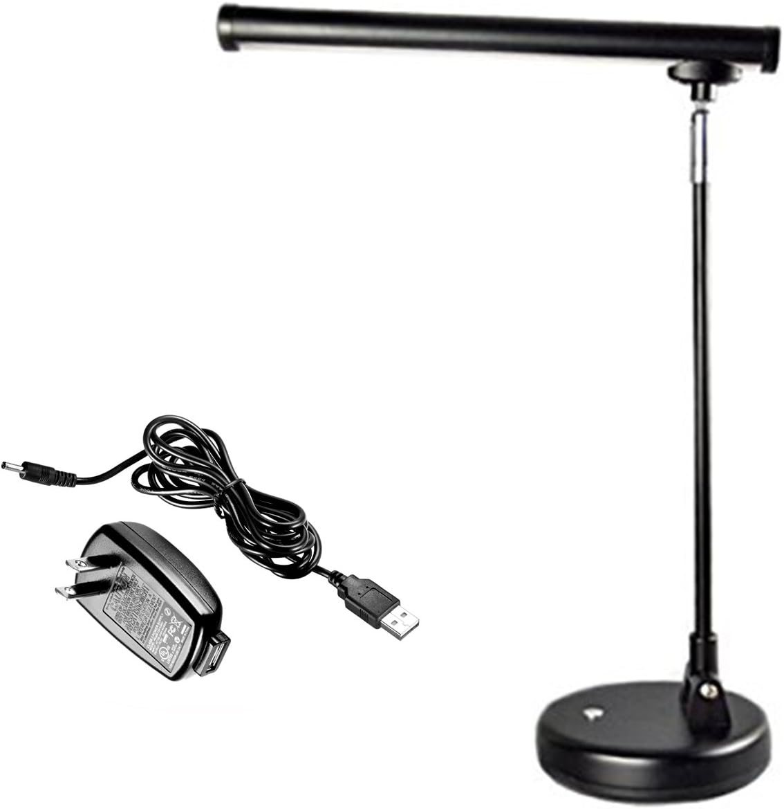 Upright Piano Lamp,Grand Piano Lamp,LED Piano Lights,LED Desk Lamp,Reading Light, Black with Adapter