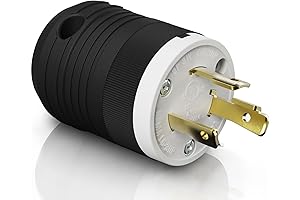 AIDA 30 Amp NEMA Twist Lock Generator Plug, UL Approved Grounding Adapter, 250V Heavy Duty