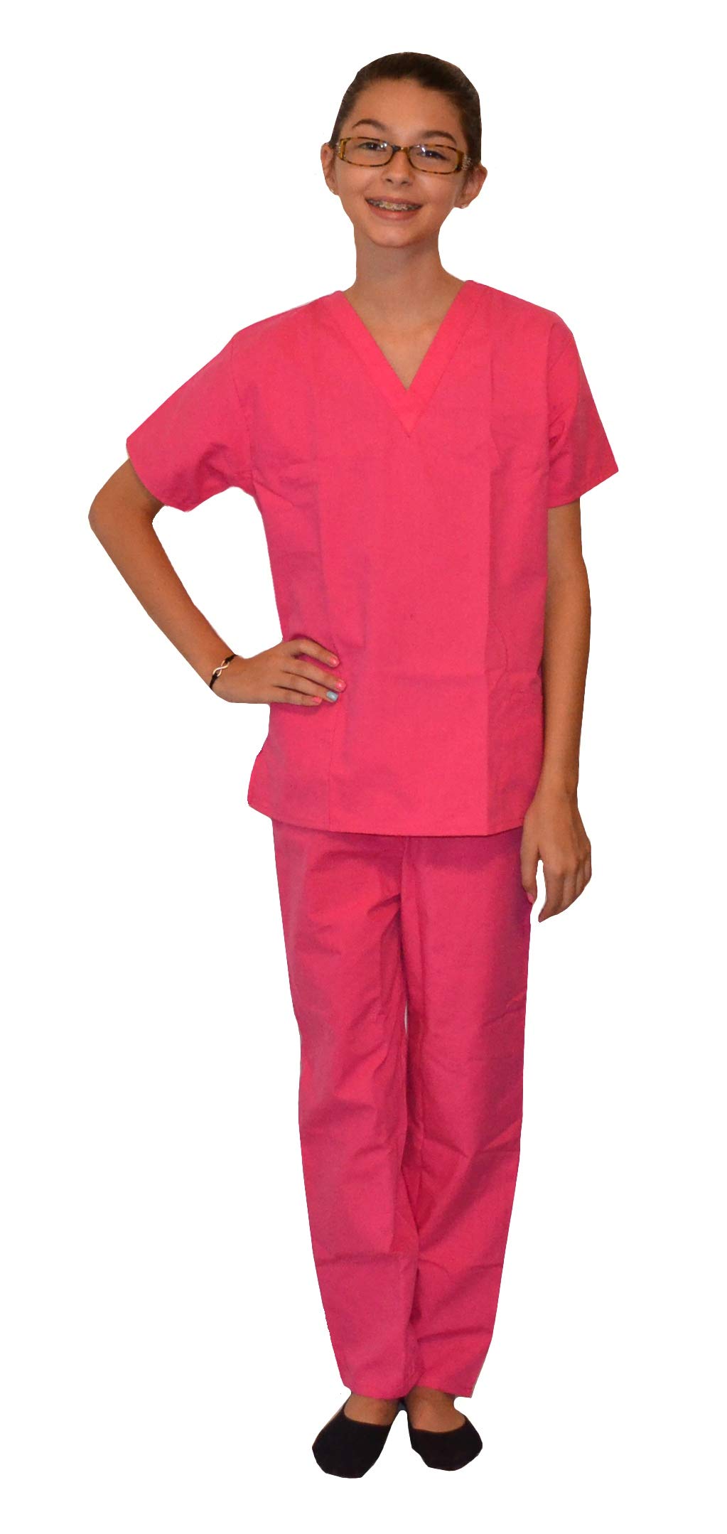 Pink Kids Scrubs