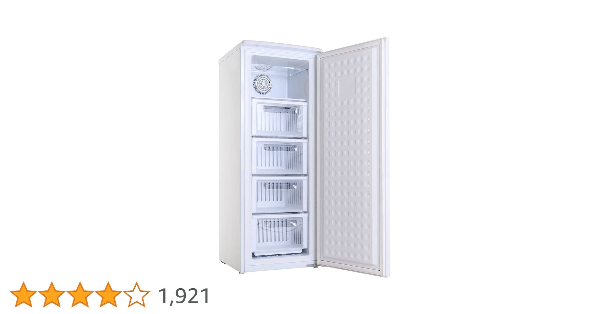 Amazon | アレジア 冷凍庫 自動霜取り機能付き 107L 前開き 4段