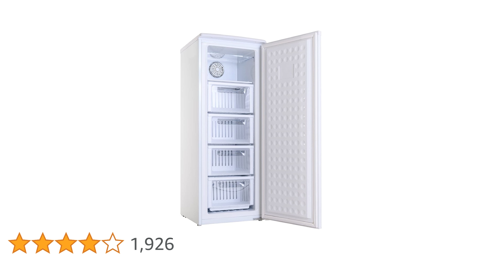 Amazon | アレジア 冷凍庫 自動霜取り機能付き 107L 前開き 4段