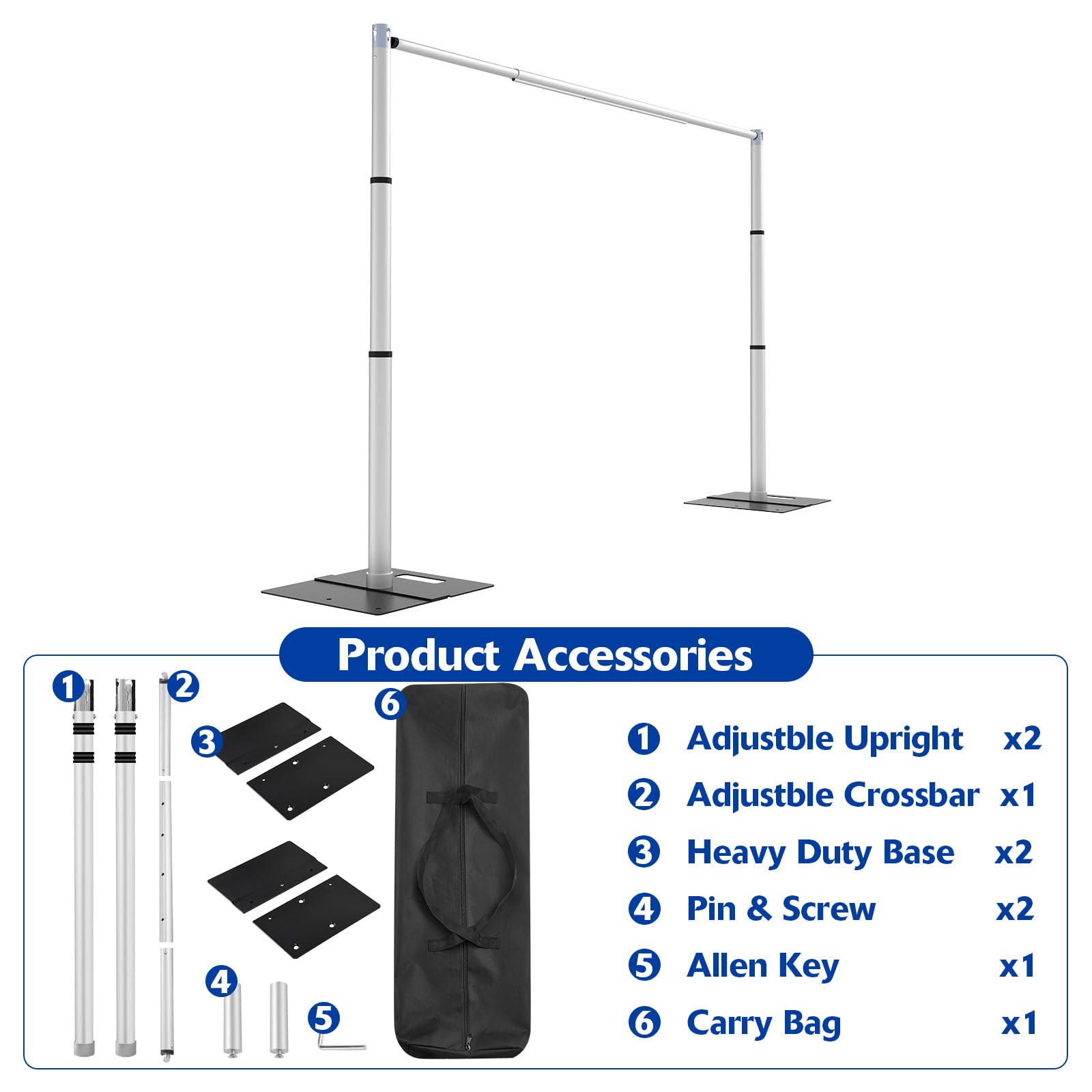 Supporto per fondale (3 x 3 m)