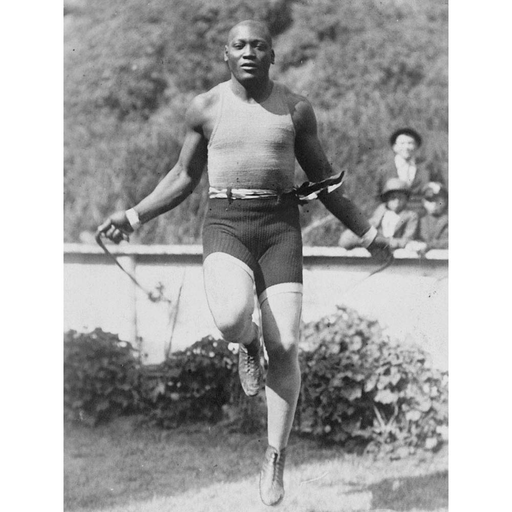 Wee Blue Coo Vintage Jack Johnson Skip Boxer Sport Art Print Poster Wall Decor 12X16 Inch