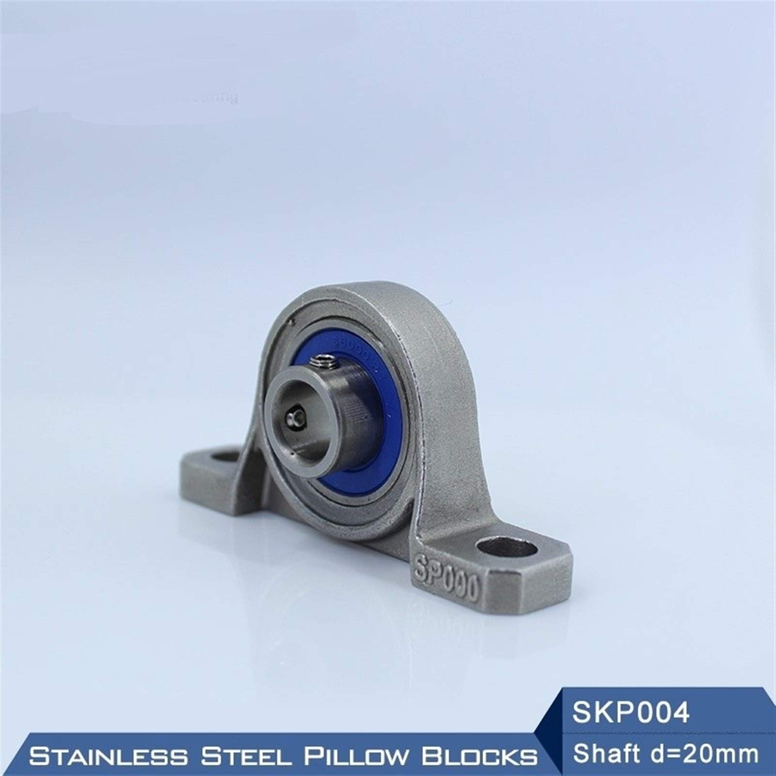 SKP004 Eje de cojinete 20 mm Alojamientos de cojinete SSKP004 Chumacera de Acero Inoxidable S KP004 Cojinetes montados de 20 mm