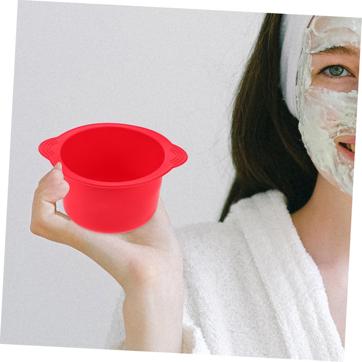 2sets Wax Melting Bowl for Hair Removal Silicone Wax Warmer Pot Stirrer Sticks Non-stick and Easy to Clean