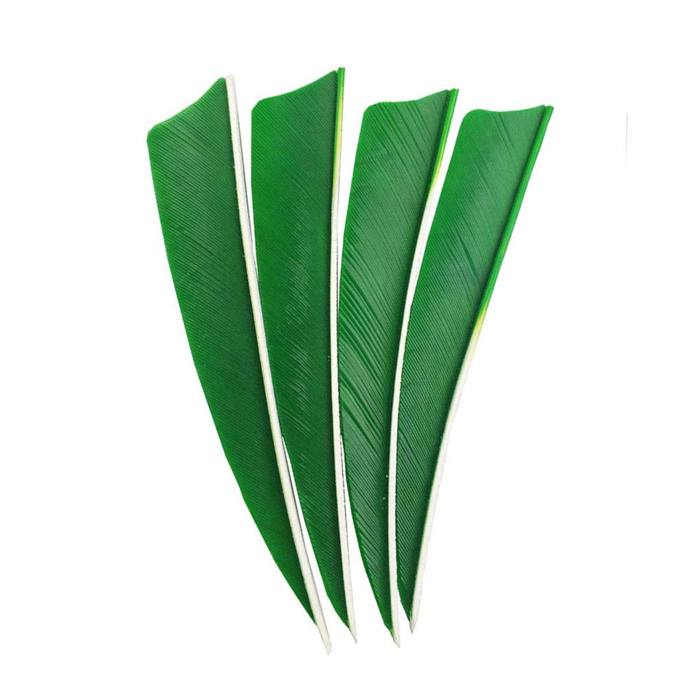 SHARROW 50pcs Piume di Freccia di Tiro con L'Arco 4 Pollici Piume Naturali Fletching Fletches Piume di Tacchino