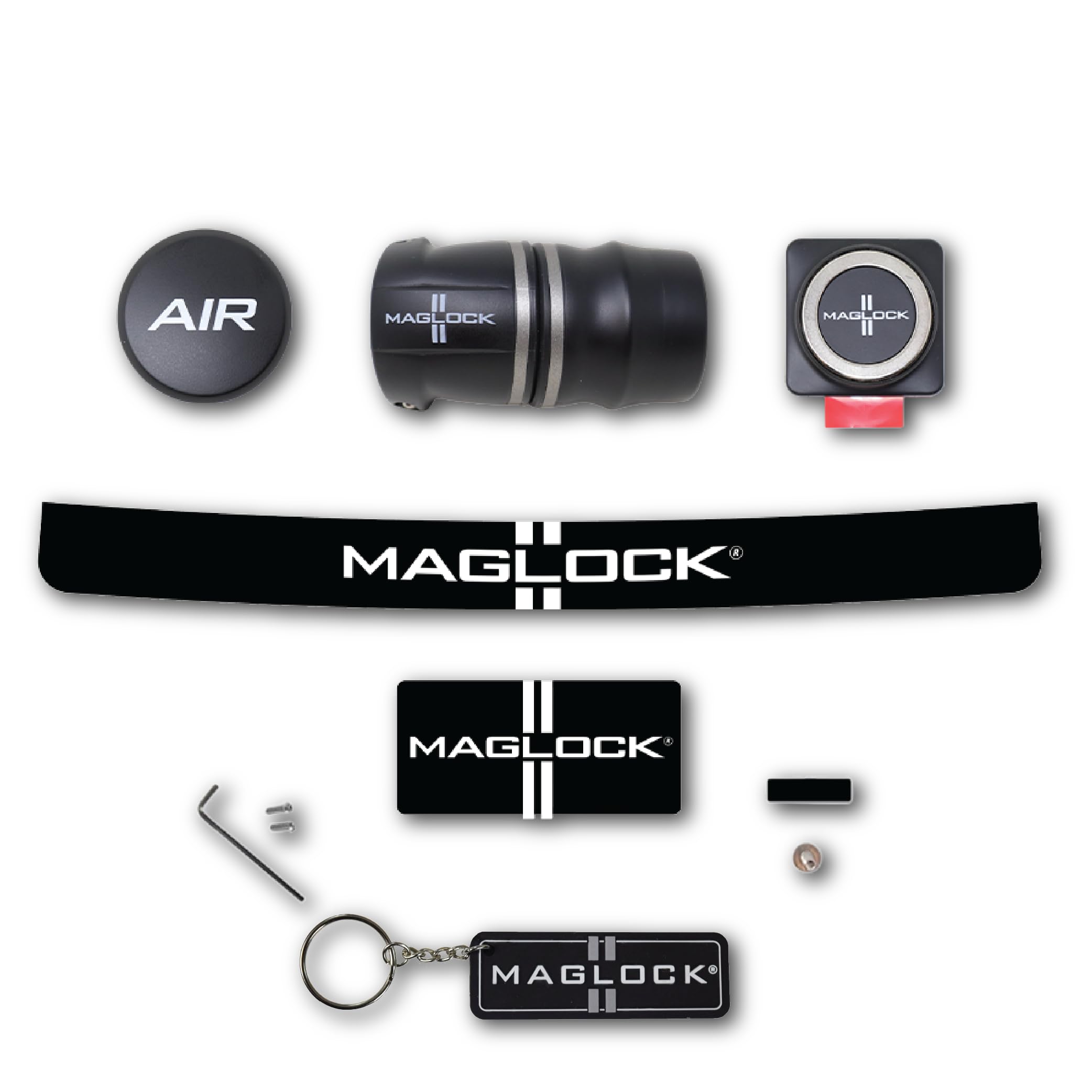 Maglock Magnetic Forced Fresh Air Helmet Coupling System Safe Quick Connect and Detach with Keychain