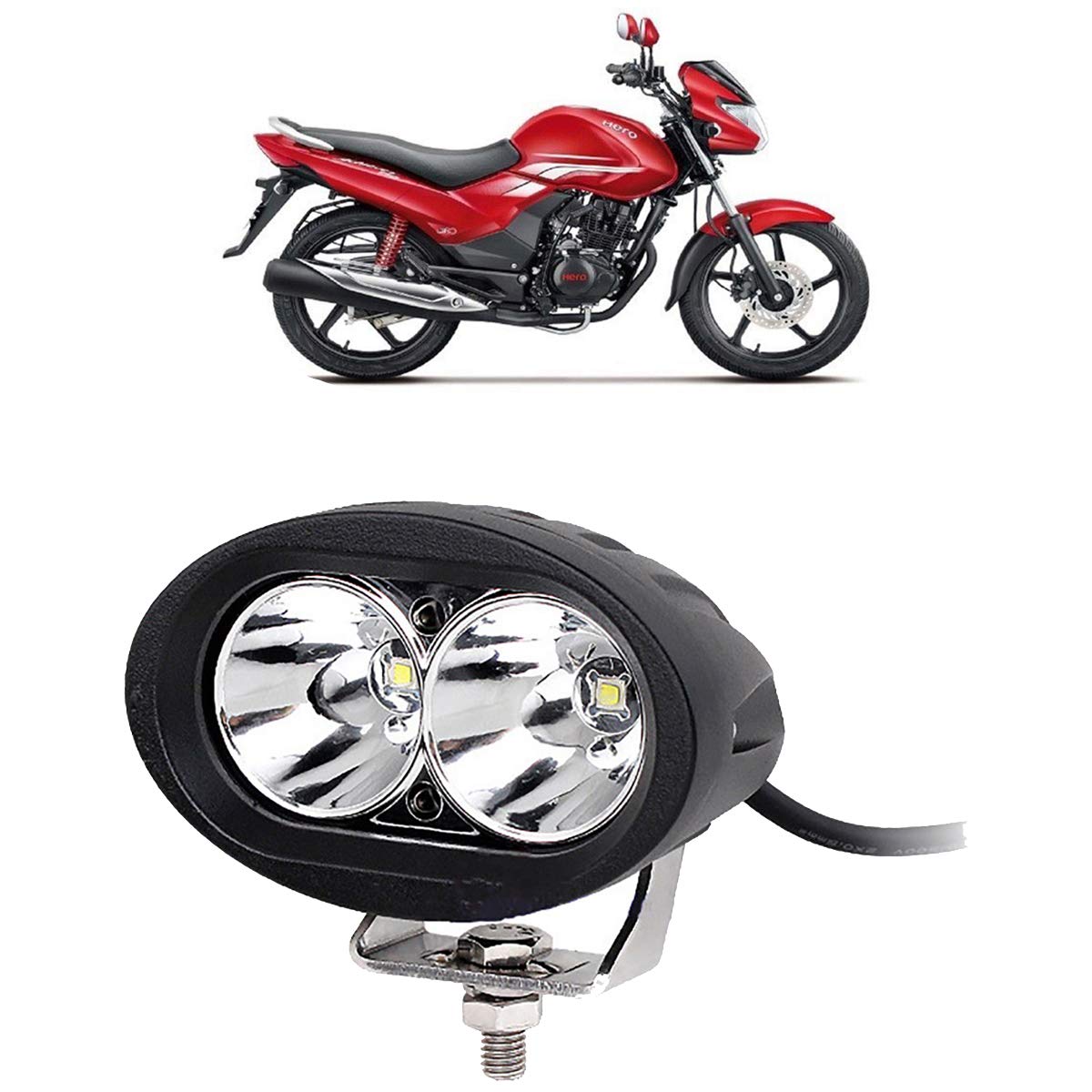 Buy Kandid Led Bike Driving Drl Fog Light Spotlight, High/Low Beam