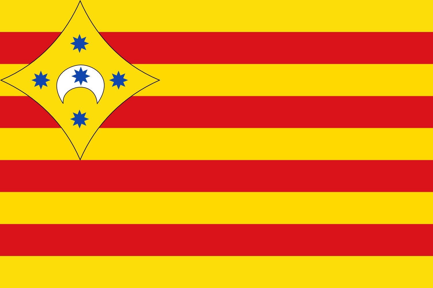 Drapeau XL Comarca del Aranda fini les pavillons trop petits de 2.16m²