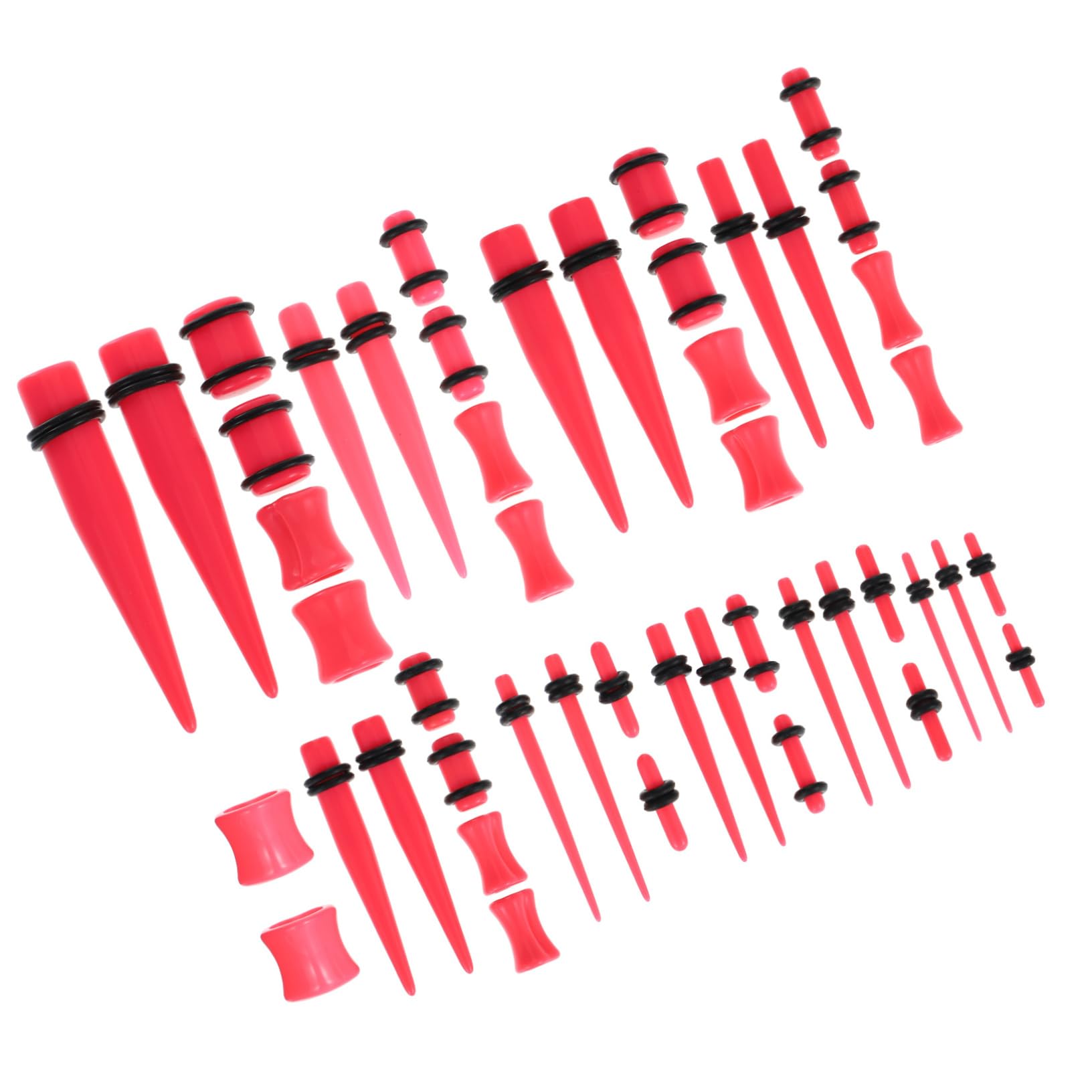 BESPORTBLE Earring Gauge Kit 48pcs Acrylic Gauge Earrings Cool Ear Studs for Men Women