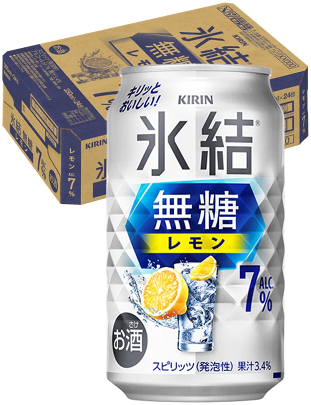Amazon.co.jp: 氷結無糖 チューハイ350ml×24本 キリン レモン Alc.7 