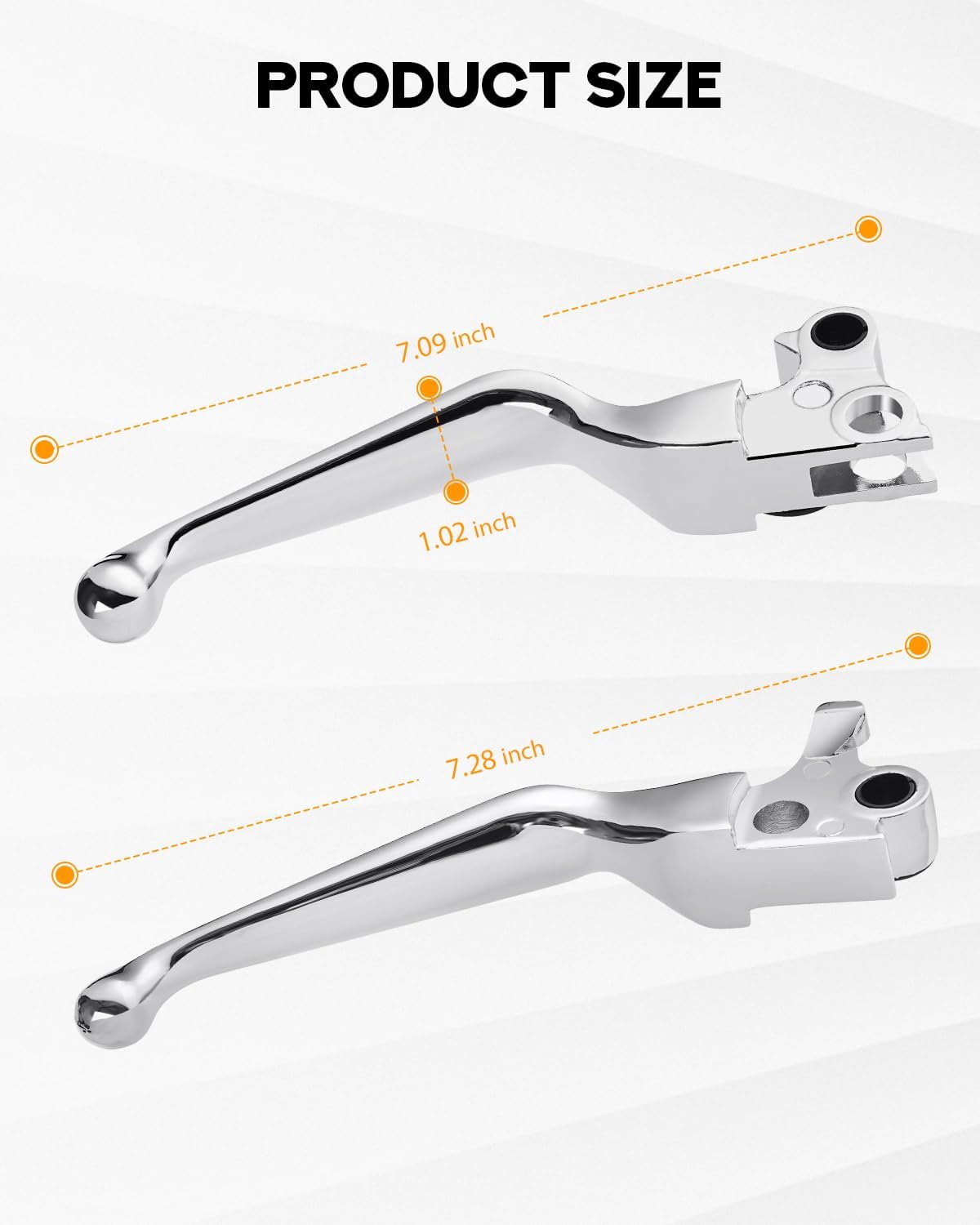 PBYMT Motorcycle Brake Clutch Lever Fit for Harley '96-'03 XL, '96-'07 Touring Models, '96-14 Softail, '96-'17 Dyna (Except '16-'17 FXDLS), Chrome