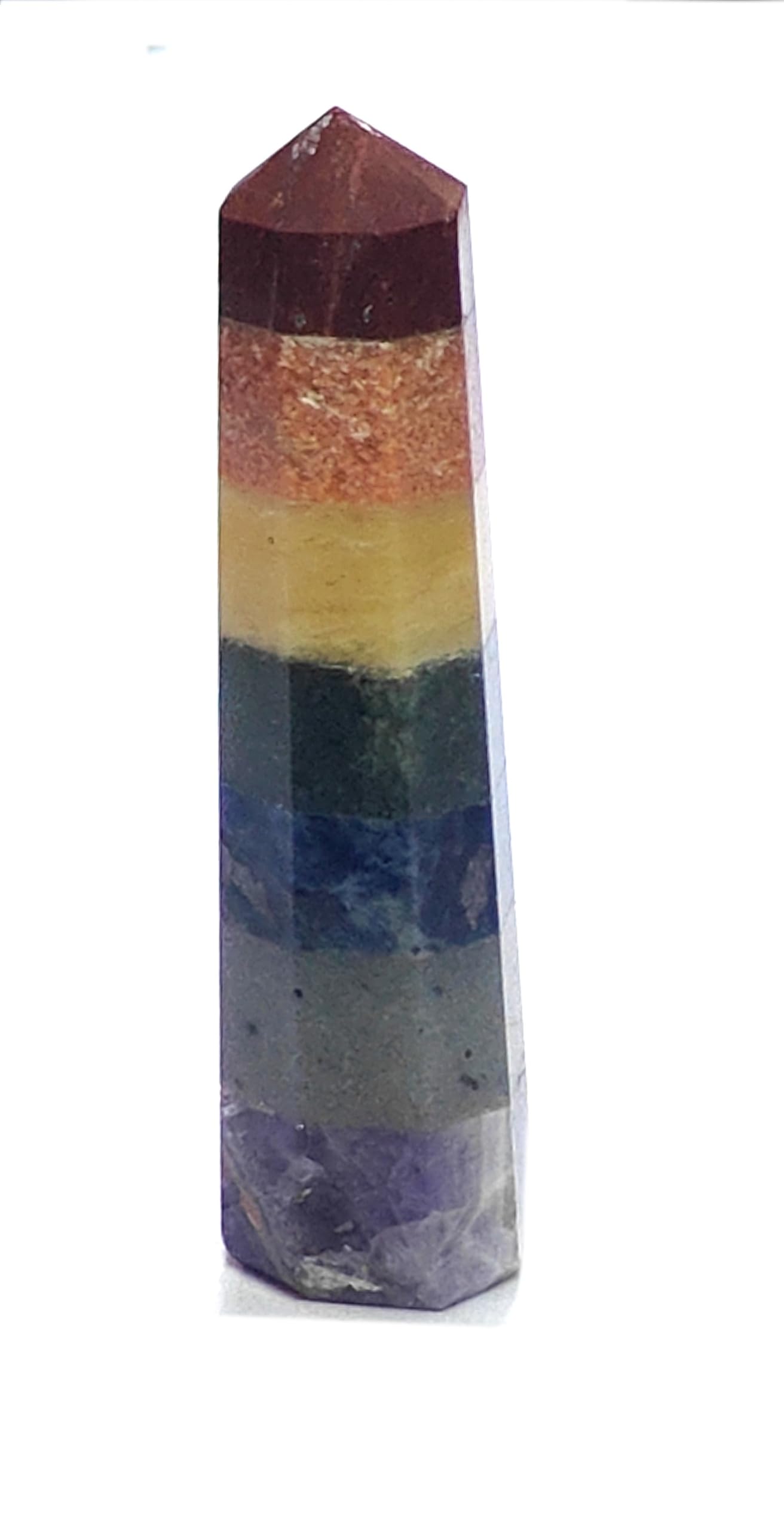 ASTROGHAR Seven Chakra All in one Natural Crystals Gems Stones Bonded Healing Pencil for Reiki Healing