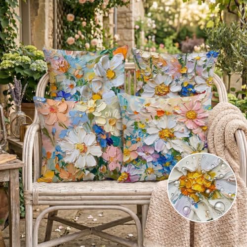 Housses de coussin 50x50cm double face en velours impermeable