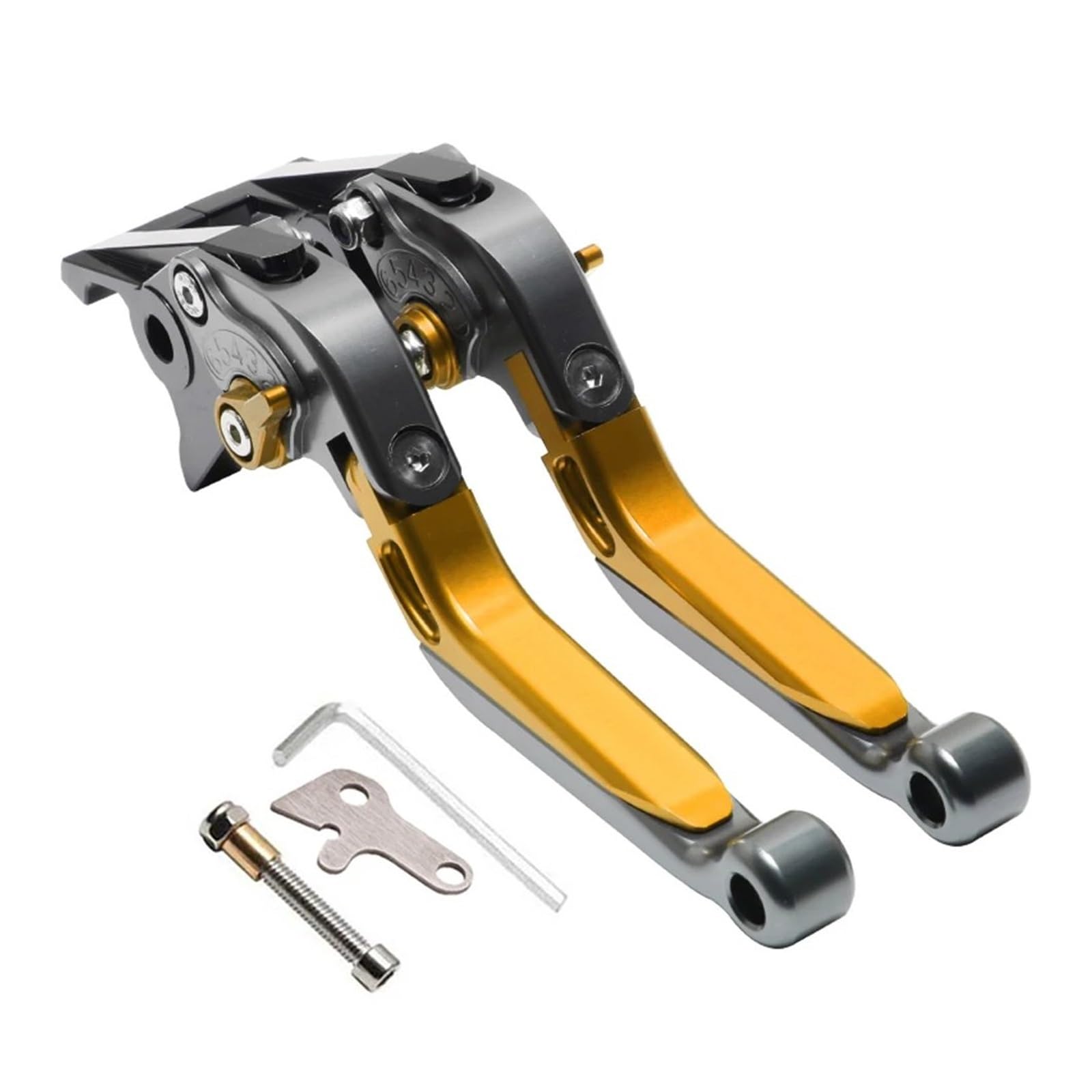 Hguvsjd Gray Yellow Gray For Xmax125 For Xmax250 For Xmax300 For Xmax400 2023 Motorcycle Hand Brake Handle Clutch Lever Motorcycle Brake Lever(Gray Yellow Gray)