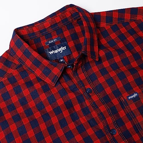 Image of Wrangler Men's Checkered Blue Shirt