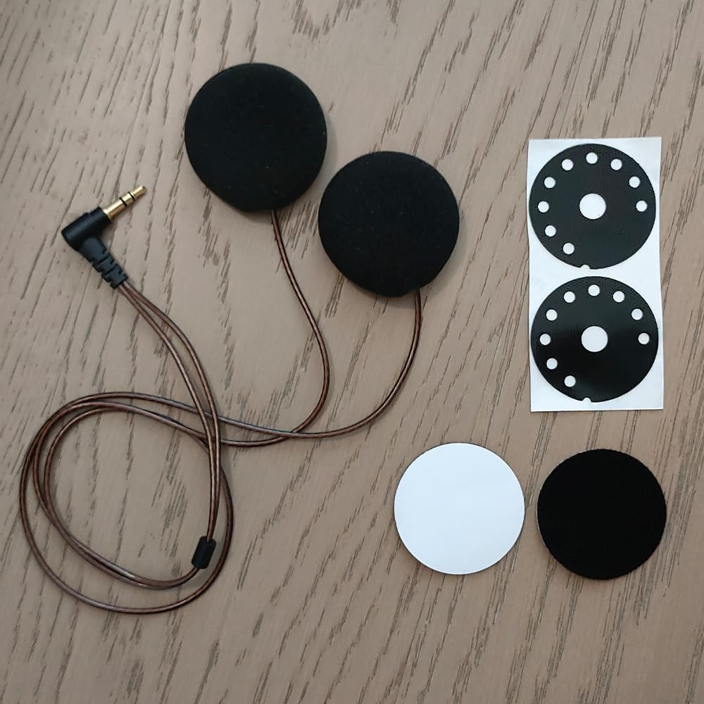 Ride-VOICEPRO Helmet Speaker: Vocal Clarity, Enhanced Magnet, 3.5mm AUX Connectors(Ride-VOICEPRO (40MM))