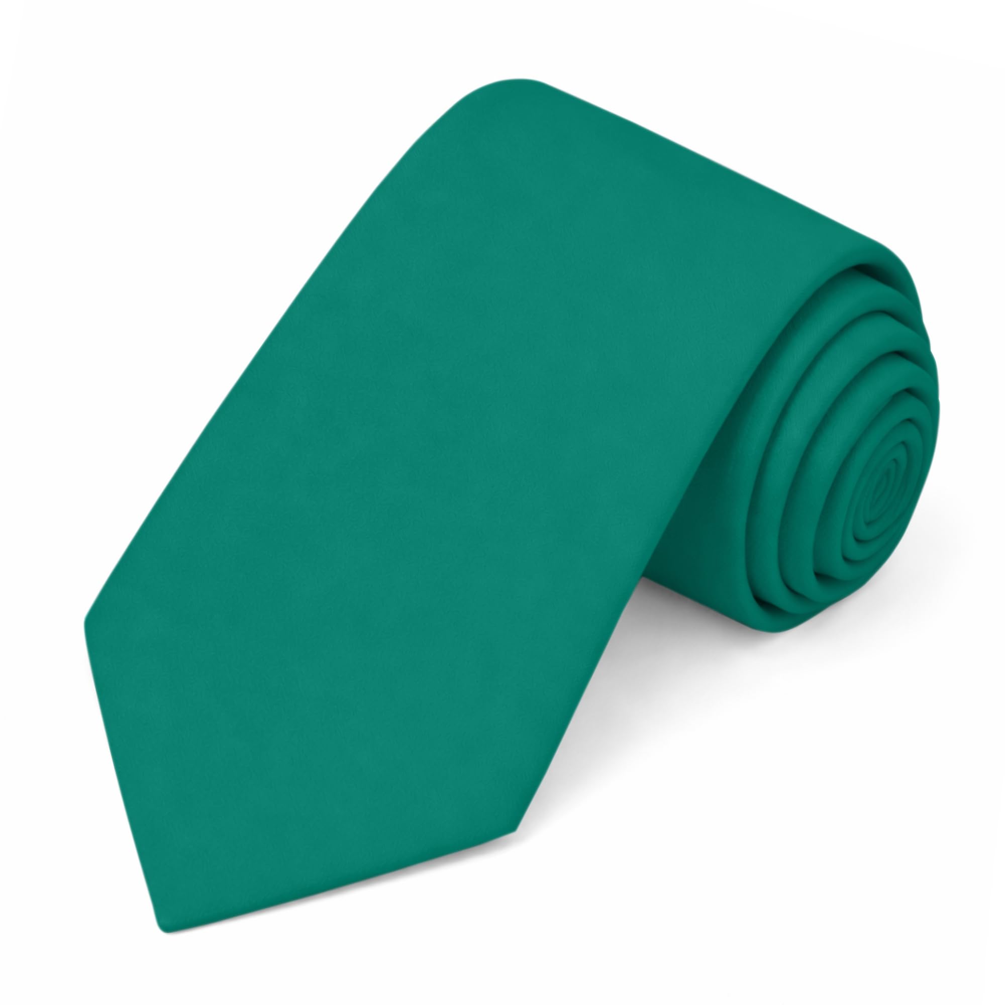 Jacob Alexander Solid Color Mens Tie - Soft-lined Necktie - Timeless Formal Look for Weddings and Business - (Regular Size)