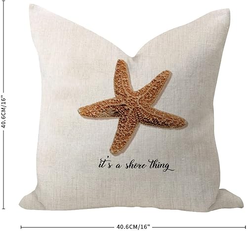 Miniatura 2 de Fundas de almohada de 16 x 16 pulgadas, diseño de estrellas de mar, decoración navideña, diseño de estrellas de mar, playa, océano, tropical,
