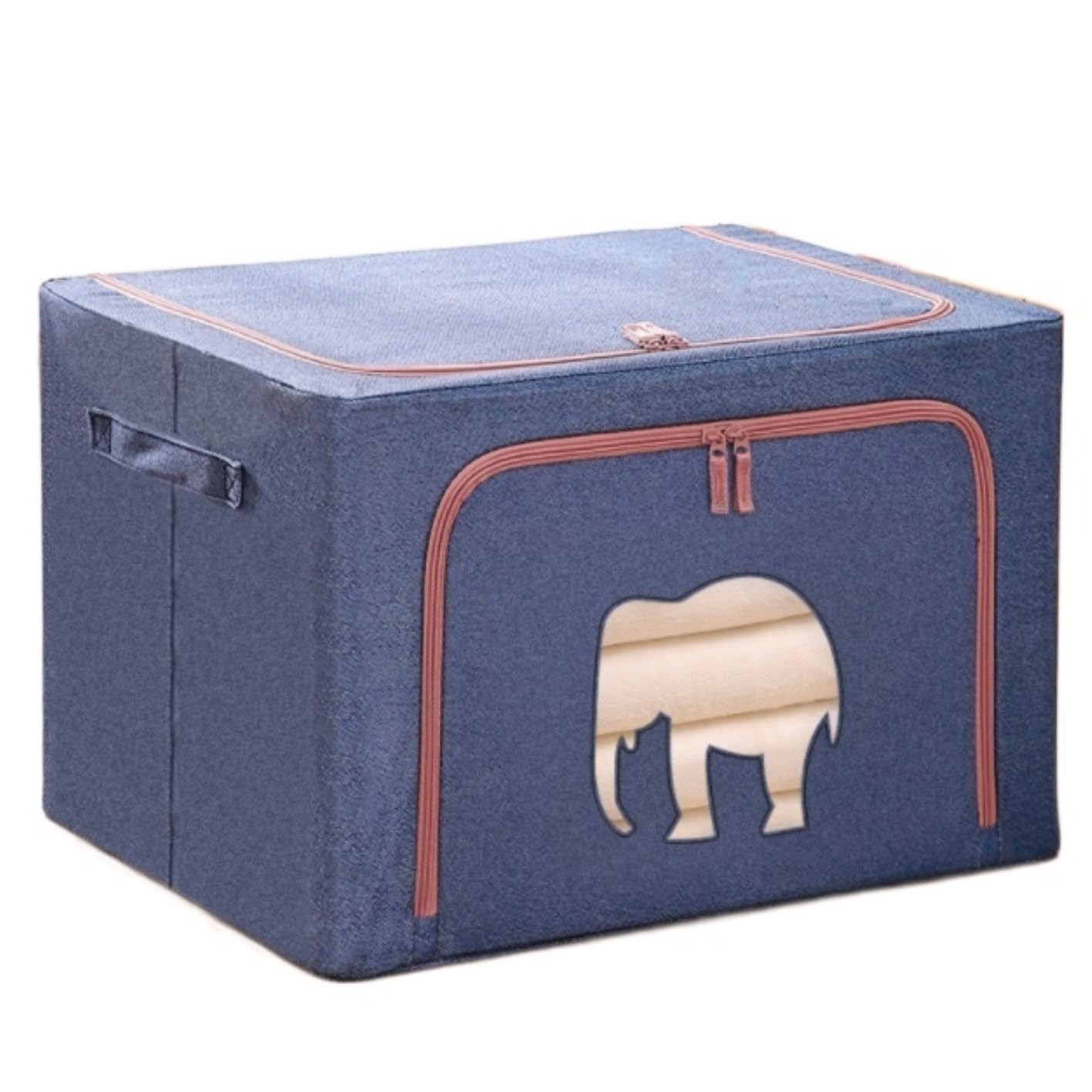 Bolsas Almacenaje Ropa Bolsas De Almacenamiento De Edredones Contenedores De Almacenamiento De Ropa Caja De Almacenamiento De Mantas Plegables Organizador Armario para Edredones(D,66L)