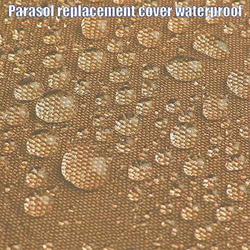 Solución parasol roto: Cubierta Cosopel caqui 2,7m de poliéster impermeable 7