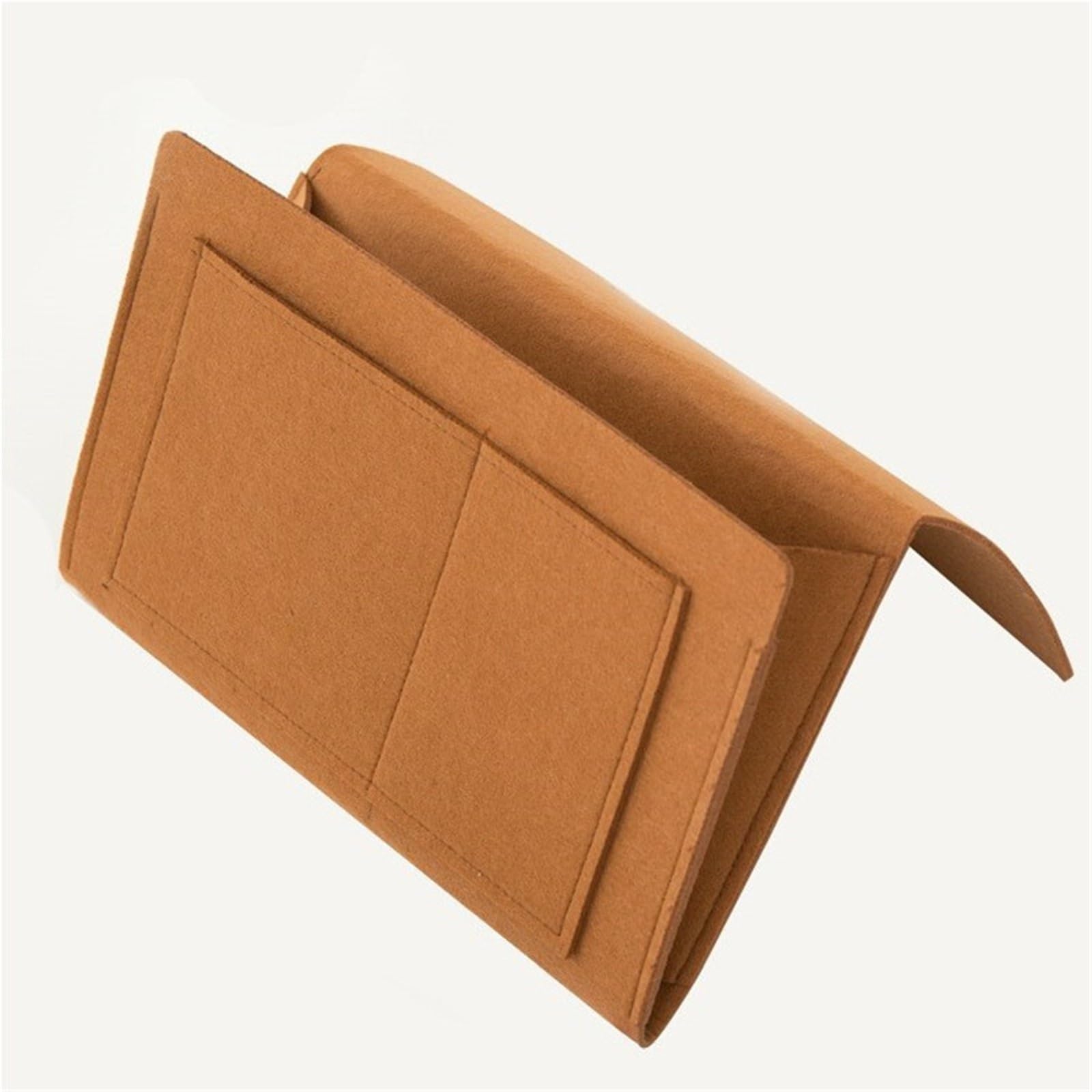 Iopklytf Brown Sofa Armrest Organizer Felt Bedside Hanging Storage Caddy Multi-Pocket