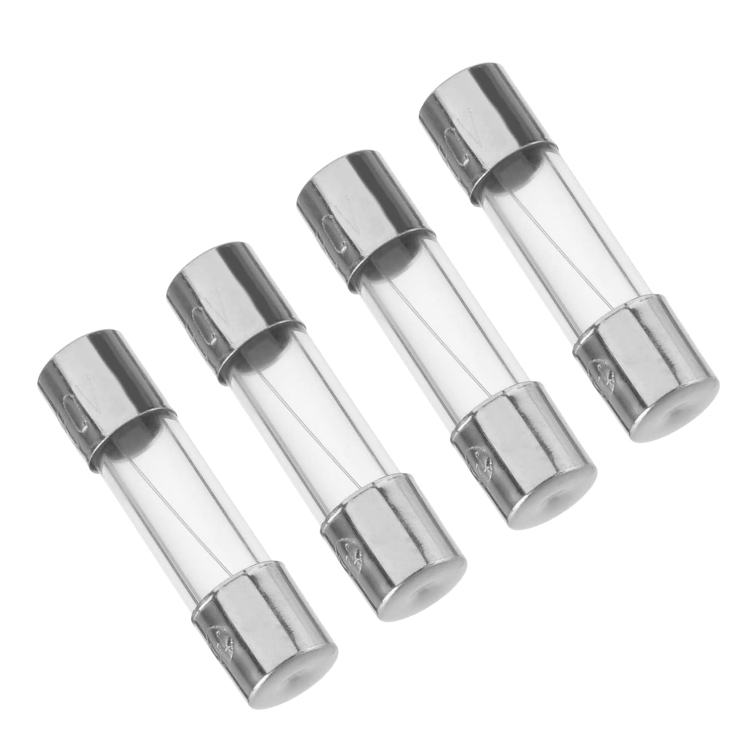 Juvielich 10Pcs FastBlow Glass Fuses 5 x 20mm 250V 5A Glass Tube Fuse