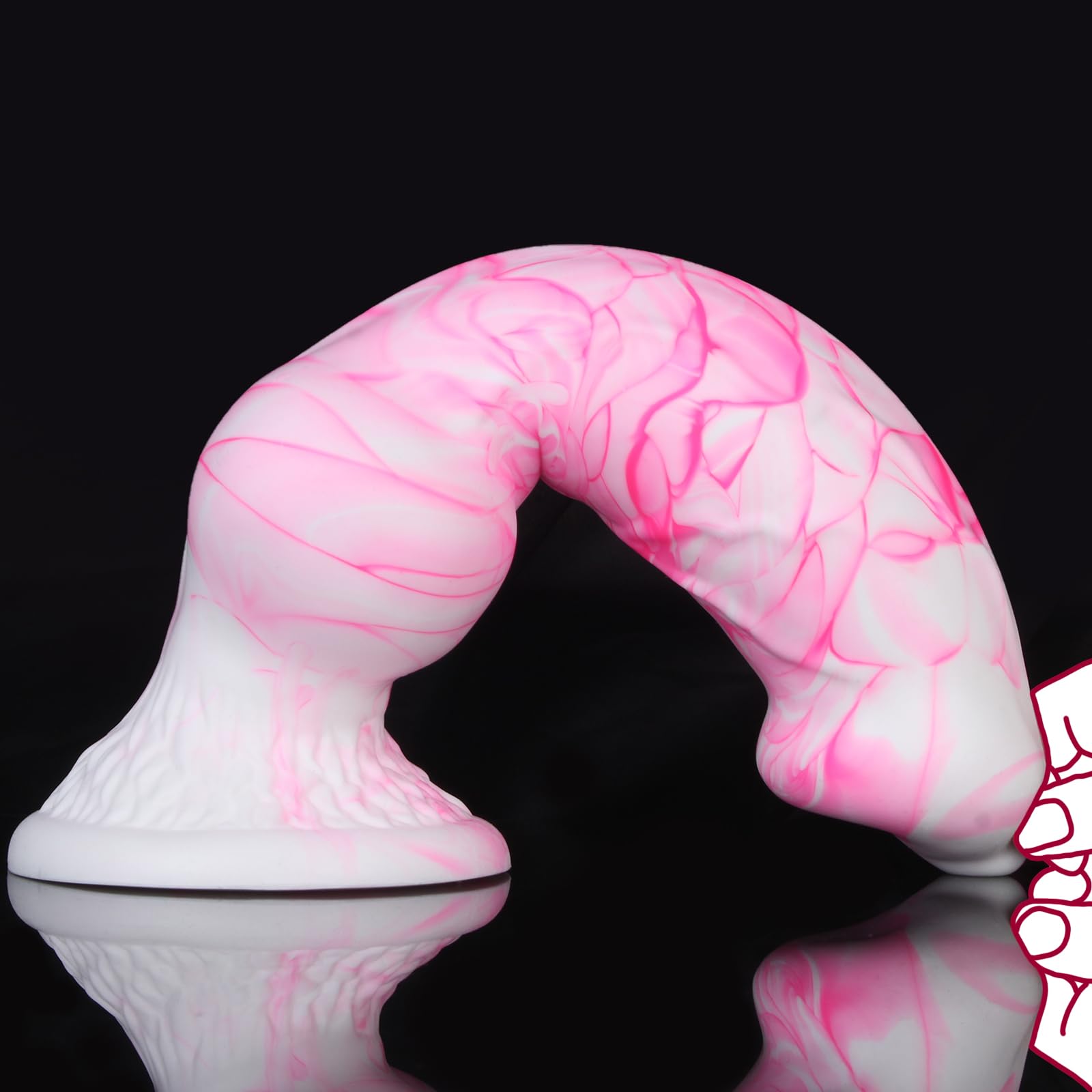 13 Inch Huge Silicone Knot Dog Dildo,4“ Wide Extra Large Fantasy Monster Wolf Dildo with Suction Cup, Animal Giant Penis Anal Butt Training Stretcher Plug for Women Men