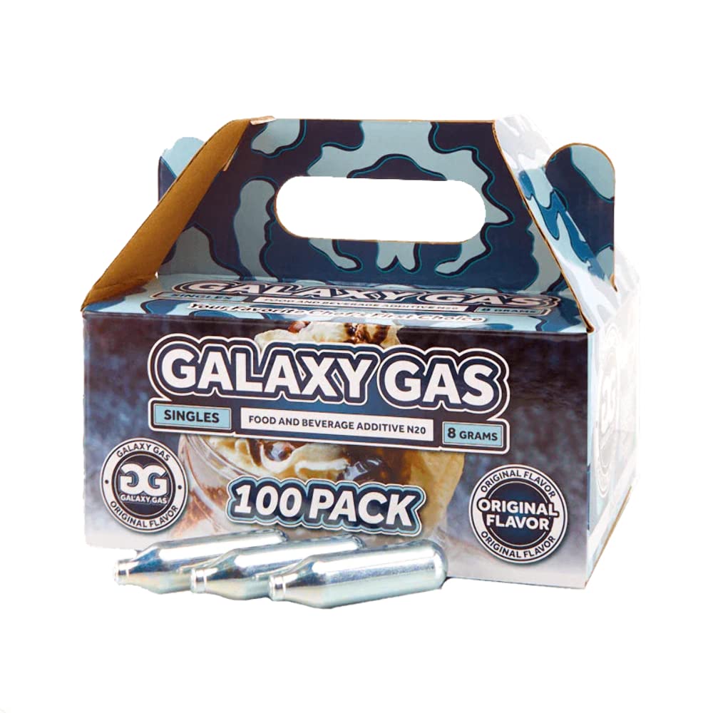 Galaxy Gas Whipped Cream Chargers, 8g Nitrous Oxide N20