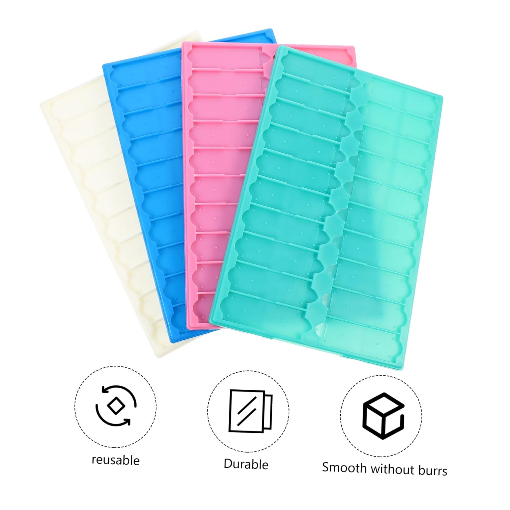 Mobestech 4 Pezzi 20 Piastra Di Stoccaggio Per Vetrini Vassoio Per Vetrini Microscopio Scatola Di Immagazzinaggio Per Vassoio Per Microscopio i Di Plastica i