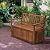 Outsunny 41 Gallon Outdoor Storage Bench, Wooden Deck Box with Inner Waterproof PE Lining, 2-Seat Container for Patio Garden Balcony Yard Store Garden Tools, Teak