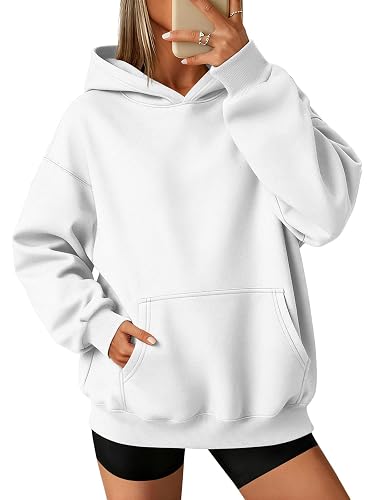 ATHMILE Womens Oversized Hoodies Fleece Sweatshirts Long Sleeve Sweaters Pullover Fall Clothes with Pocket