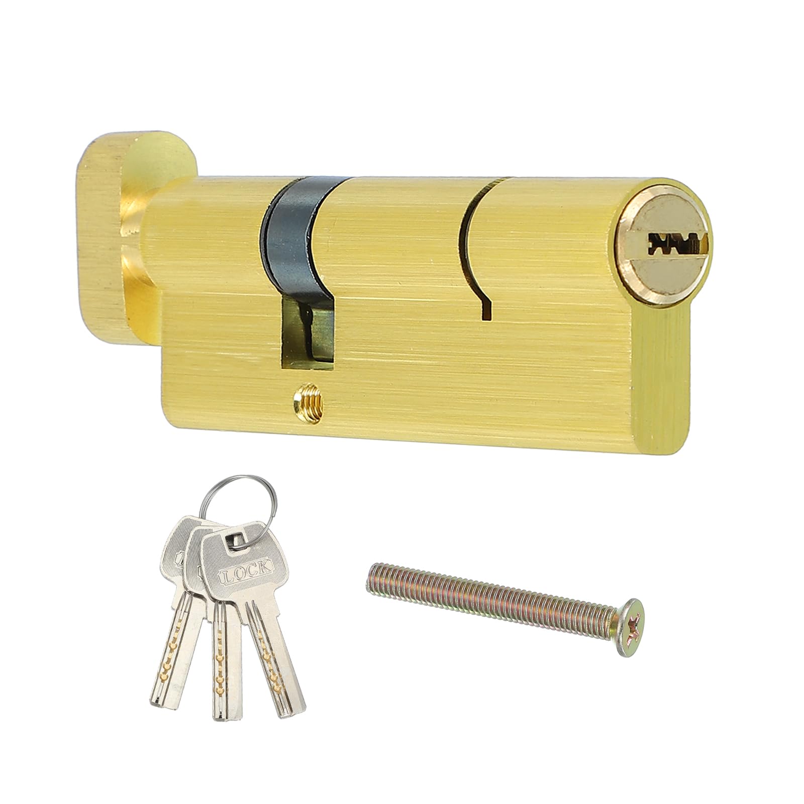 PATIKIL Solid Brass Lock Cylinder
