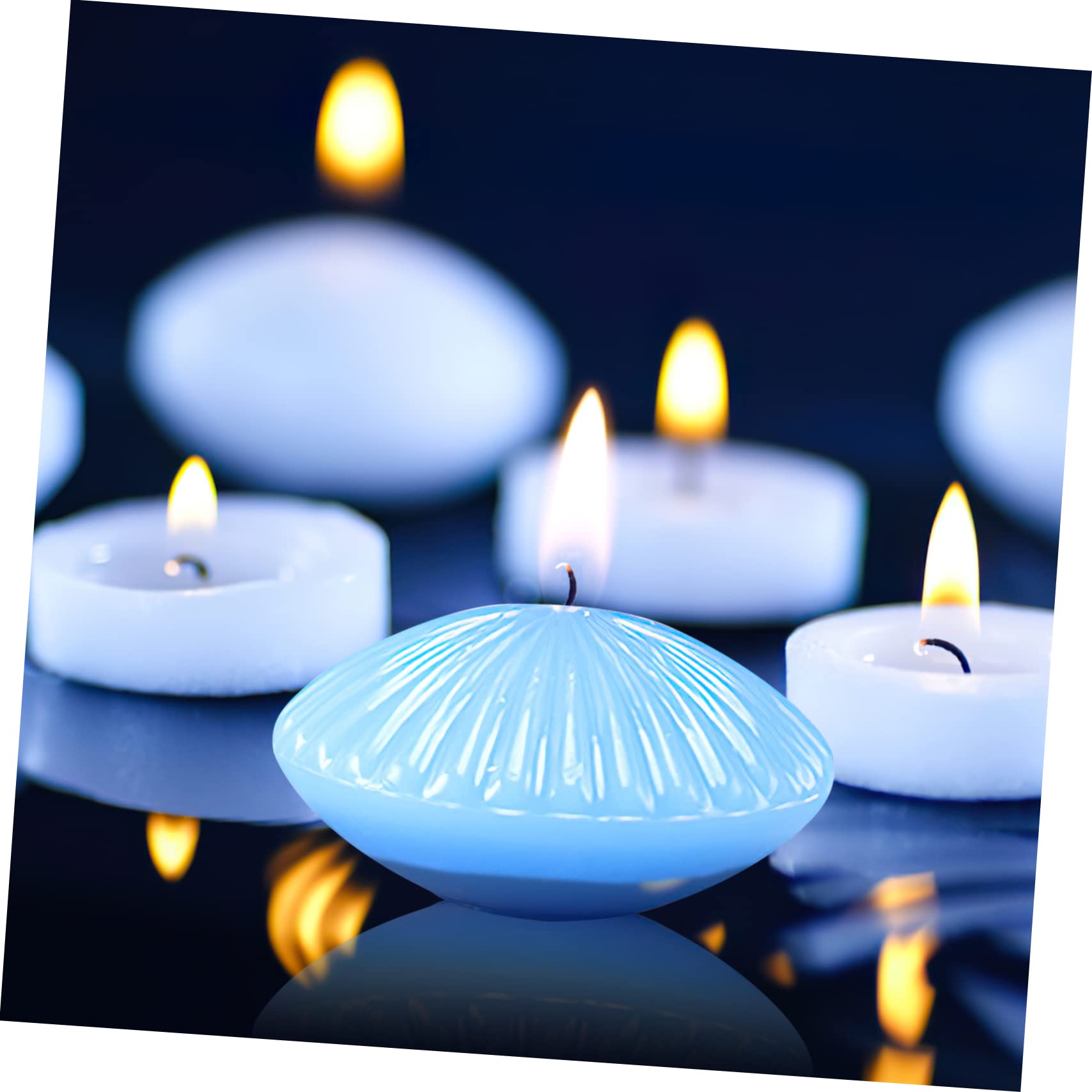 EXCEART 2 Pz Stampo Per Candele Galleggianti Per Candele a Colonna Stampo Epossidico Cilindro a Disco Candele Di Cera D'api Per Cera Fatto a Mano 3d Plastica