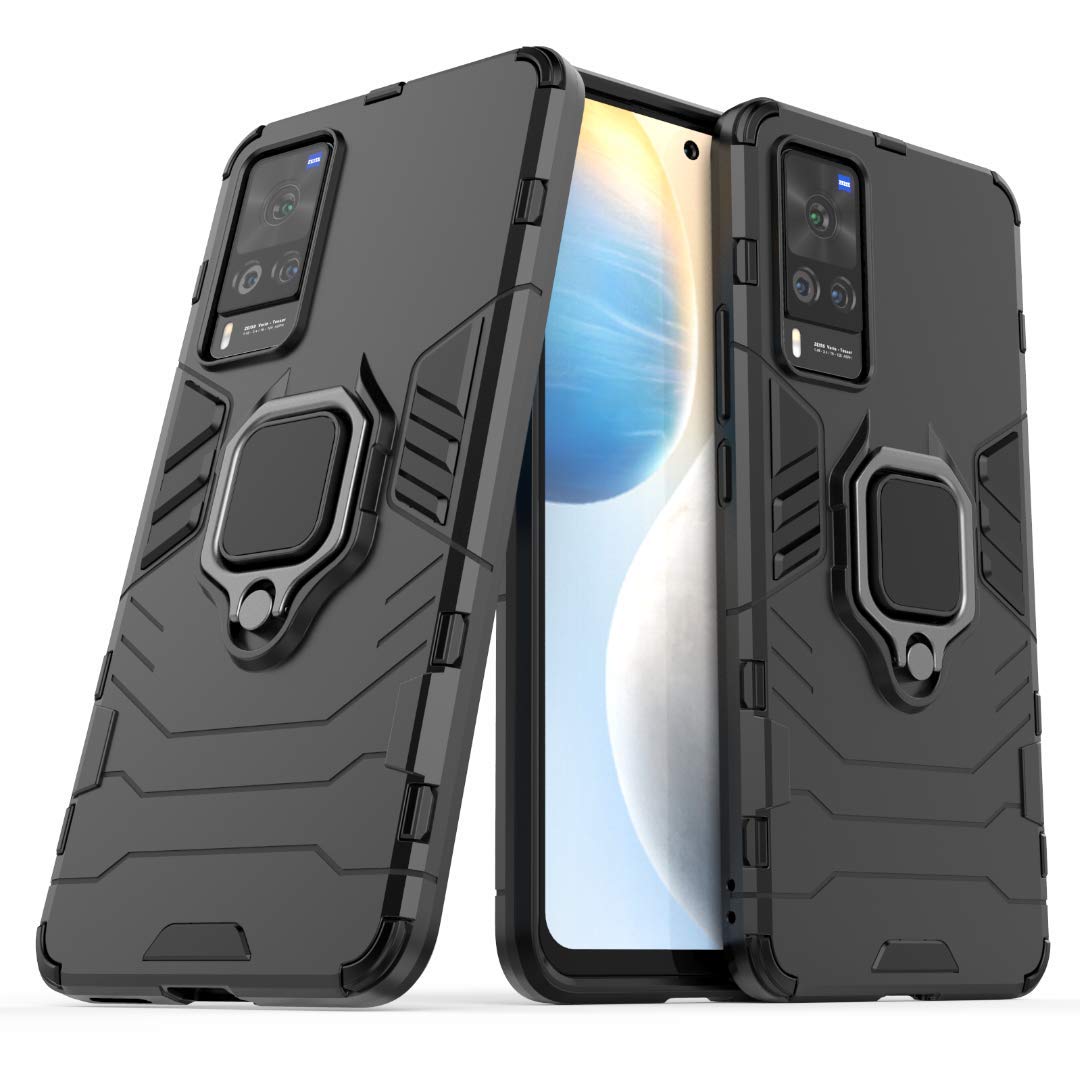 TenDll Case for Xiaomi 13 Pro,TPU&PC Hybrid Armor Case Removable 2 in 1 Rugged Double Case,Built-in Kickstand, Cover for Xiaomi 13 Pro -Black
