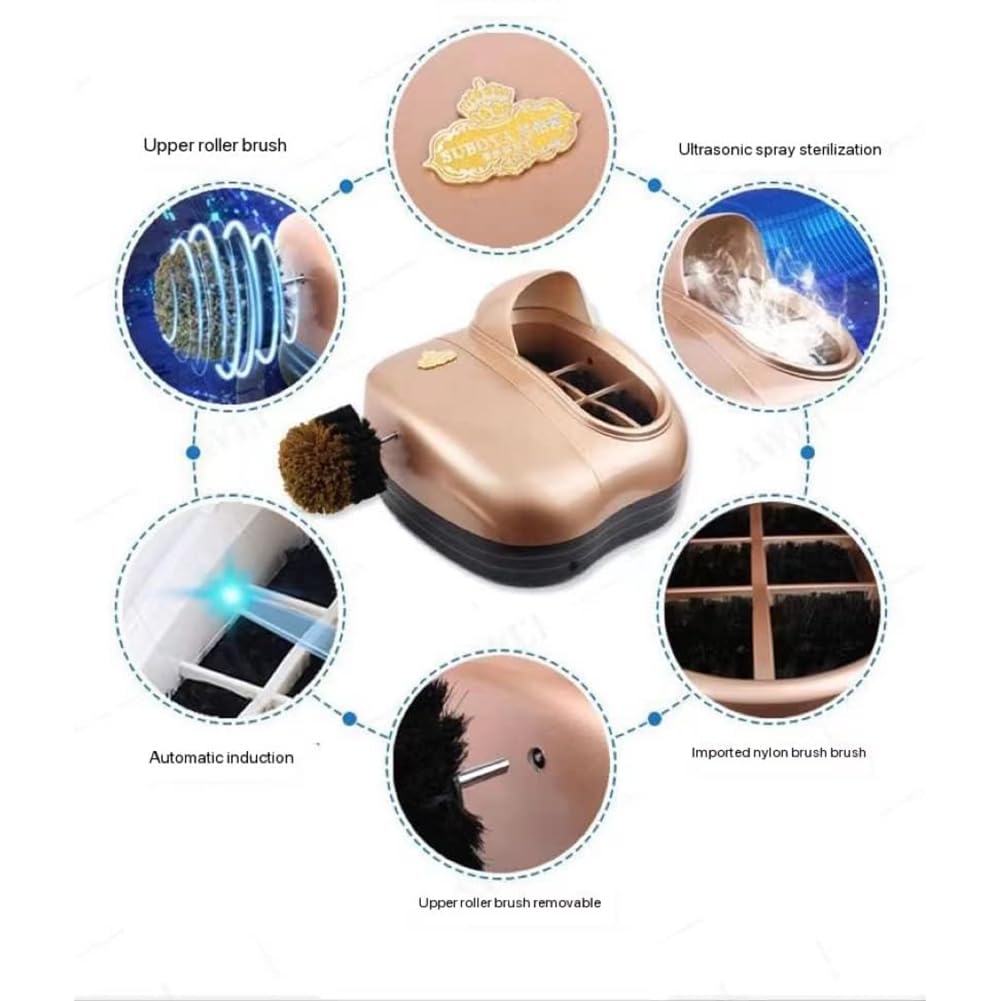 Máquina De Suela De Zapatería De Cepillado Automático, Máquina De Limpieza Superior Y Suela De Zapatos, Limpiador De Botas De Cuero Sin Hotel/Polvo