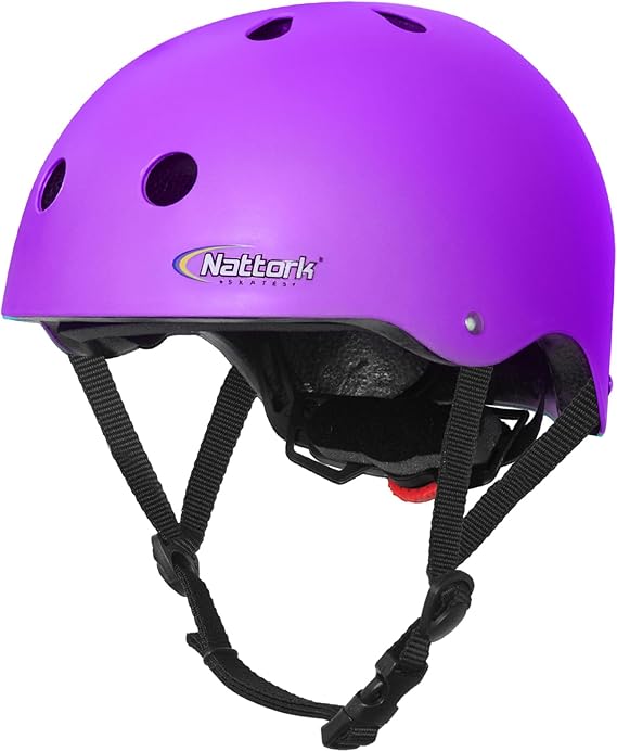 Nattork Kids Helmet Protective Gear, Removable Liner for Multi-Sports Skateboard, Skates, Bike, Scooter Age 4-12 Kids Youth Adults
