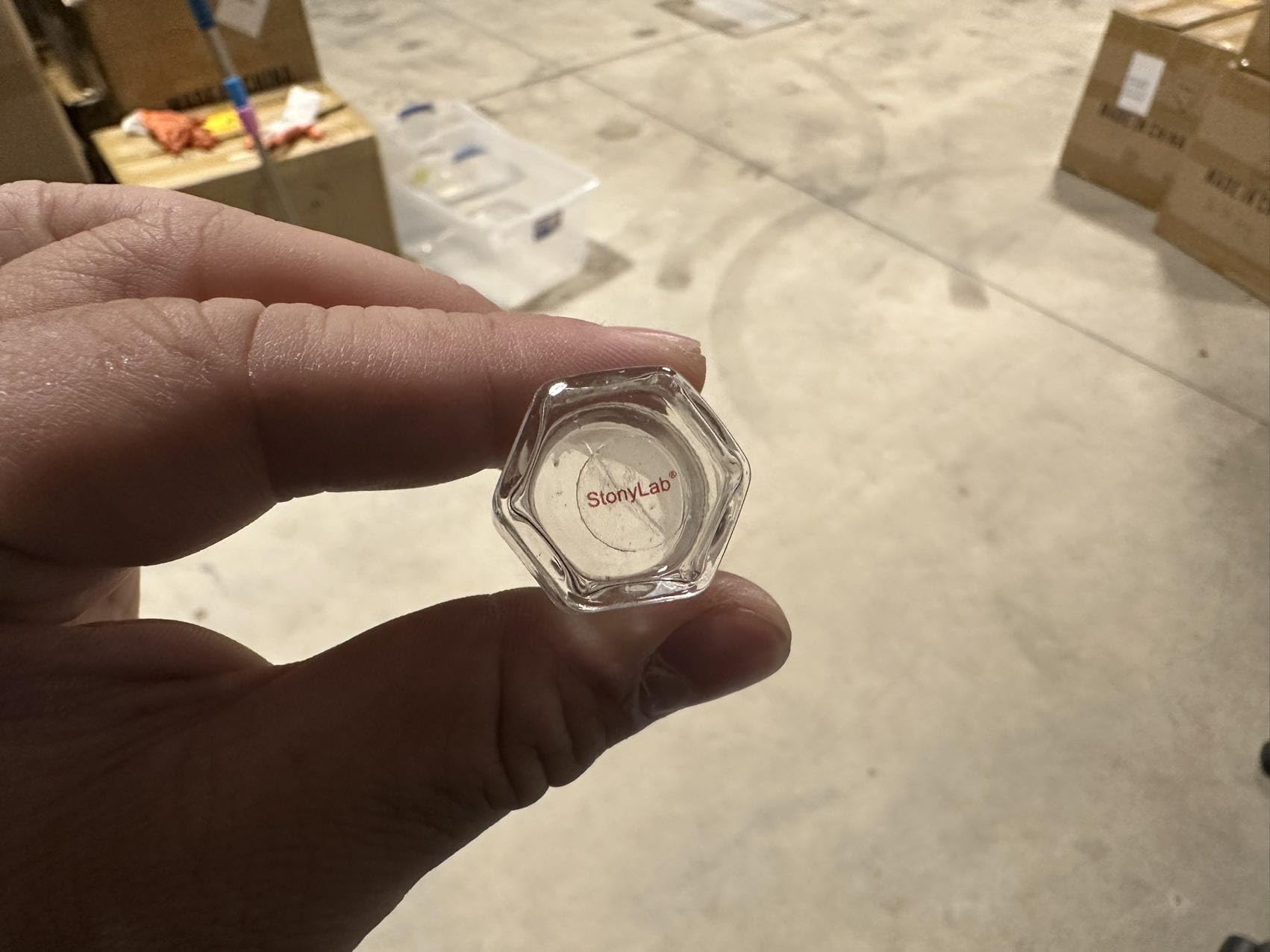 stonylab Tappo Vetro Cavo Testa Esagonale, Tappi da Laboratorio Chimica Cavo Vetro Testa Esagonale per Vetro Giunto Esterno 24/40 con Fondo Chiuso (5 Confezione)