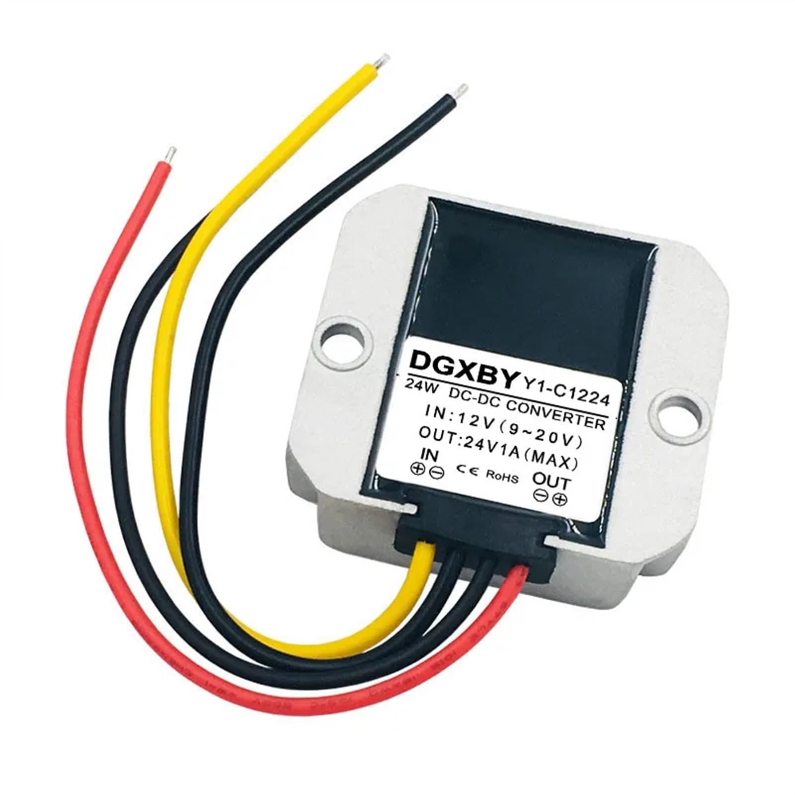 12V to 24V 1A 2A 3A 4A 5A Power Boost Module DC9V~20V to 24V Booster Vehicle Power Converter(12V to 24V 1A)