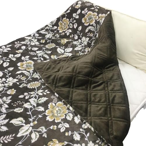 [ブラウン]吸湿発熱ホットテックス あったかボリューム カバー毛布 シングル