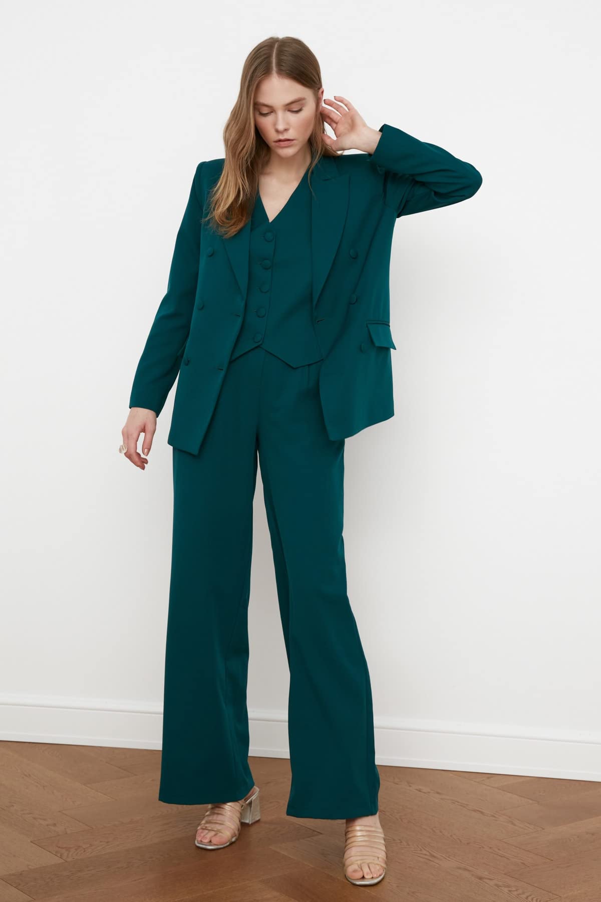 TRENDYOL Damen Pants Trendyol Wide Leg Hose