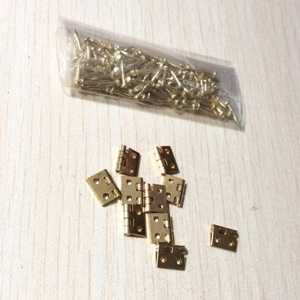 BNF® 12x Jewelry Chest Box Miniature Dollhouse Door Window Cabinet Hinge Gold|Home & Garden | Home Improvement | Building & Hardware | Cabinets & Cabinet Hardware | Cabinet Hinges